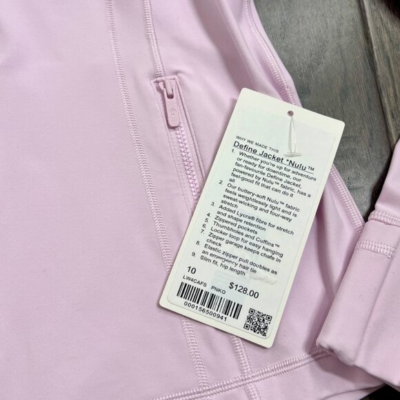Lululemon NWT Define Jacket *Nulu Pink Organza - Picture 7 of 9